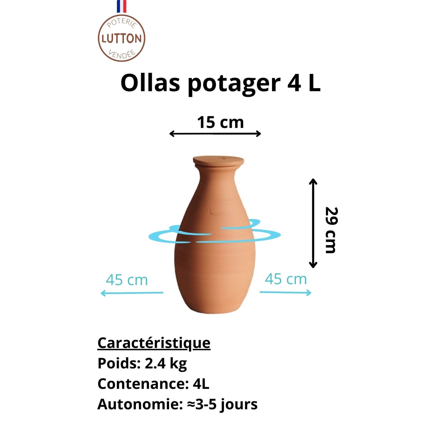 Famille Ollas Potager Acheter - Ollas Lutton - Diffuseur d'eau