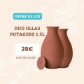 Duo ollas potagers 1.5L Acheter - Ollas Lutton - Diffuseur d'eau