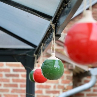 Boule de Noël en céramique émaillée – Fait main en France