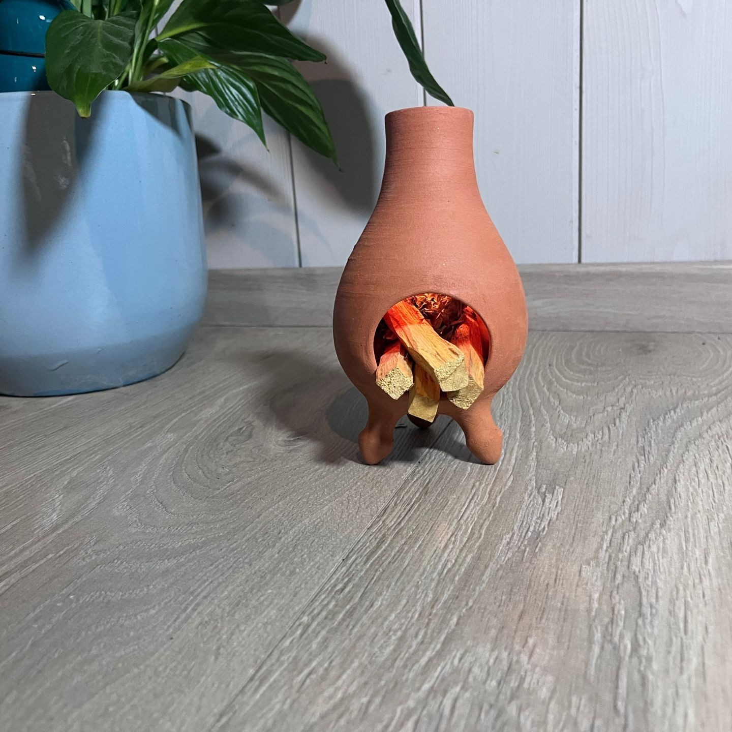 Brûleur d’encens cheminée – Terre cuite artisanale